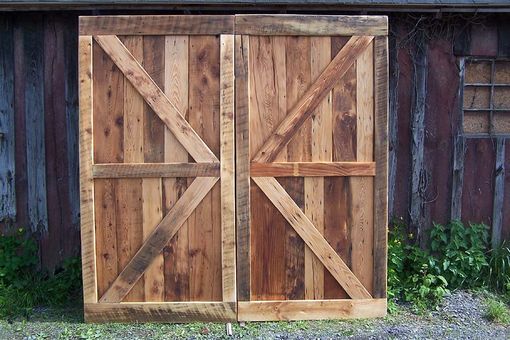 Custom Made Vintage Barn Doors Made From Reclaimed Antique Pine