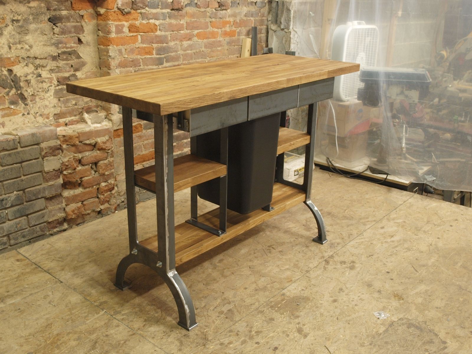 industrial kitchen island table