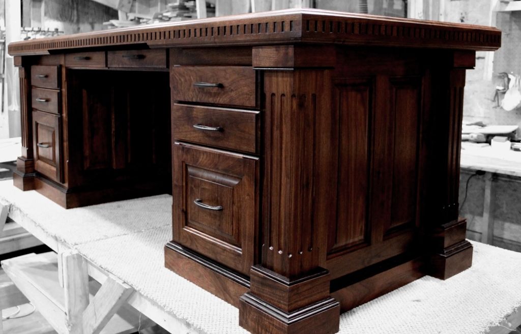 Custom Made Executive Desk By Harmon Heirloom Furniture