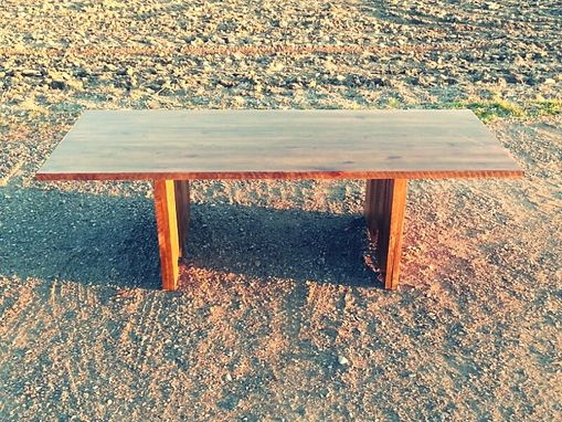 Custom Made Rustic Beech Plank Dining Table