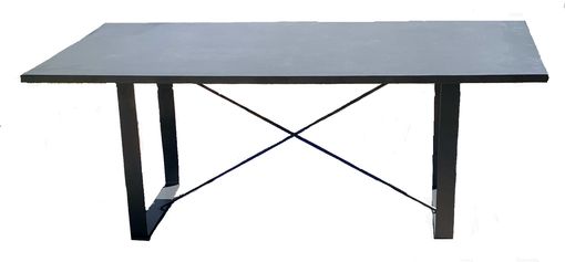 Custom Made Steel Dining Table With Custom Finishes