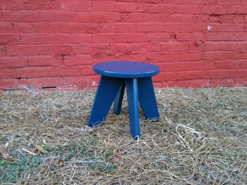 Custom Made Kids Play Stool In Federal Blue