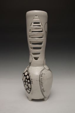 Custom Made Ribbed Flower Vase