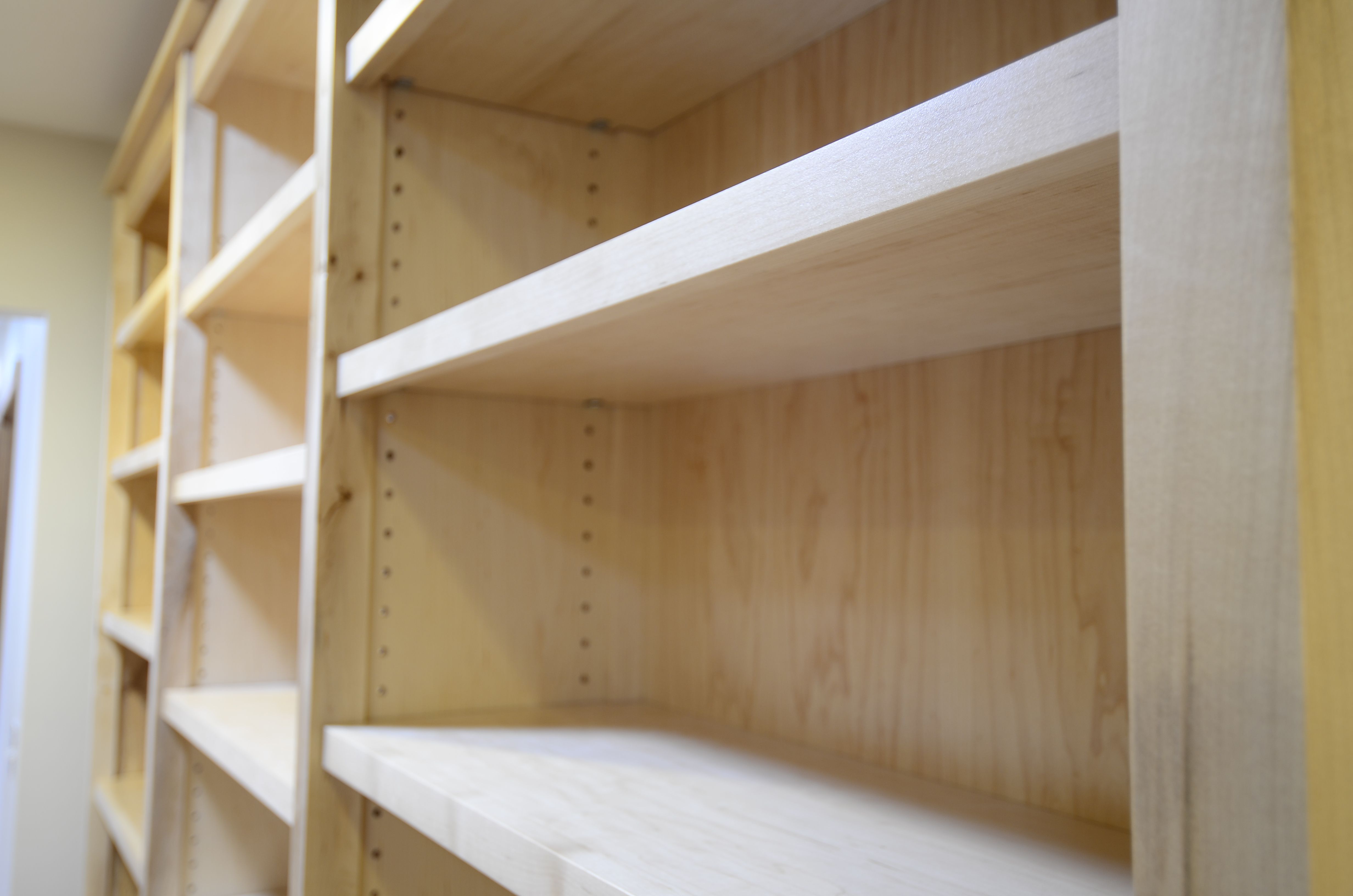 Custom Made Maple Bookcases by Joshua White Fine Furniture and