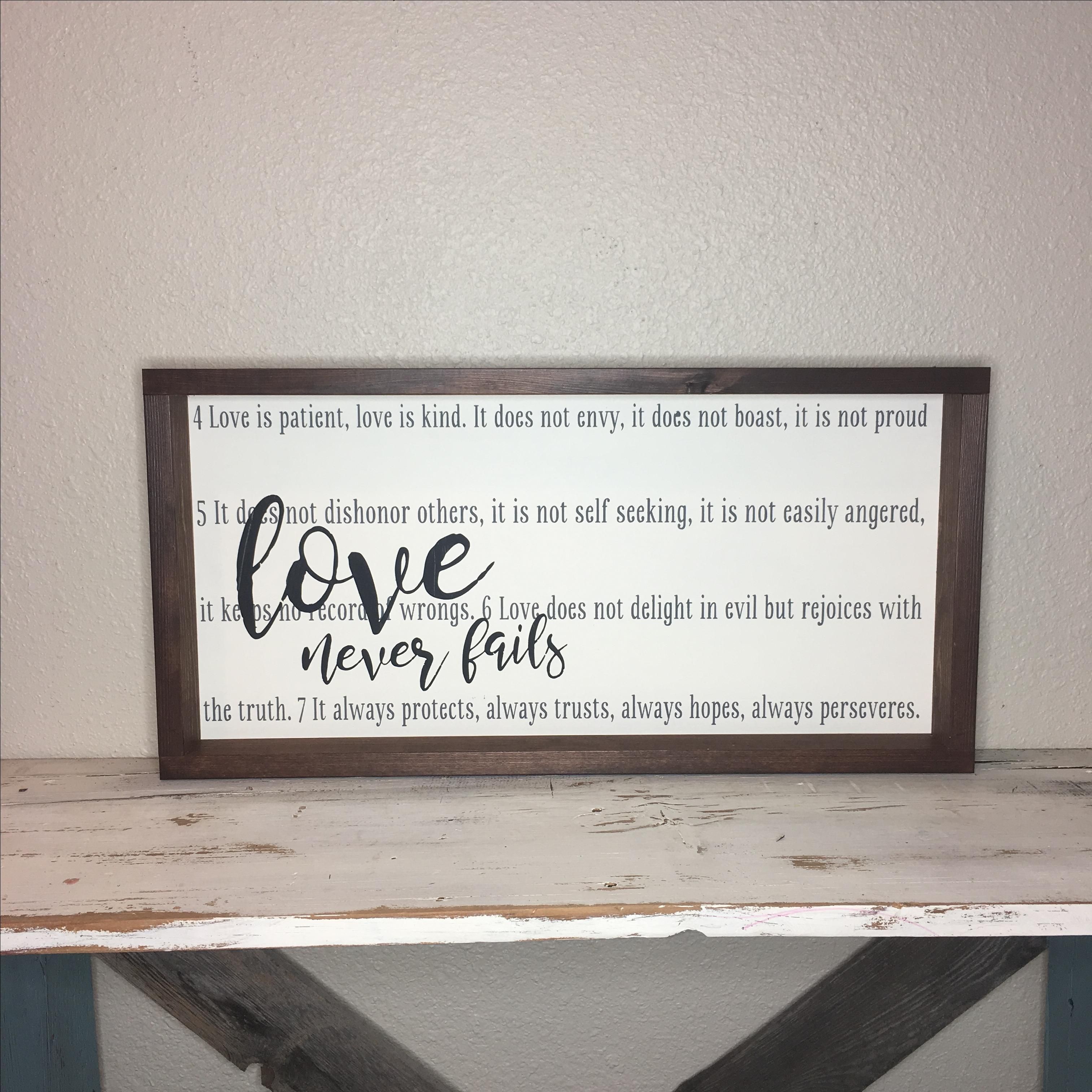 Hand Made 12x24 Custom, Framed Hand Painted Wood Sign, Made To Order by