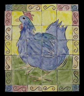 Custom Made Tile Mural : Hen