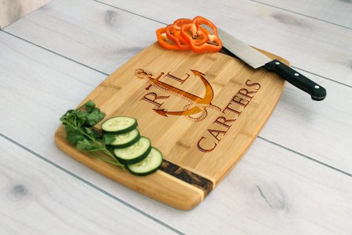 Custom Made Personalized Cutting Board, Engraved Cutting Board, Custom Wedding Gift – Cb-Bamm-Carters Nautical