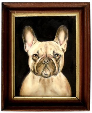 Custom Made Commissioned Classical Dog Portrait By Susannah Carson (Head/Bust)