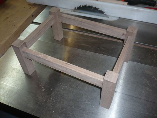 Custom Made Wooden Mousepad And Computer Stand