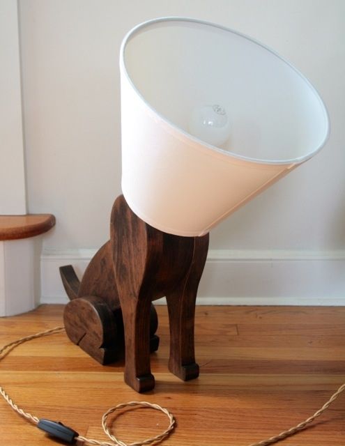 Hand Crafted Dog Lamp by Tungsten Customs | CustomMade.com