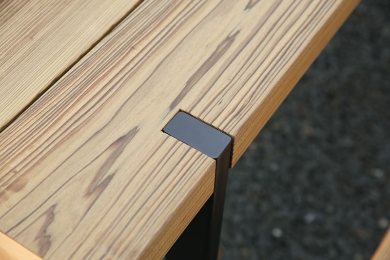 Hand Made Sinker Cypress Outdoor Table And Benches By Syd Hand Made Sinker Cypress Outdoor Table And Benches By Syd