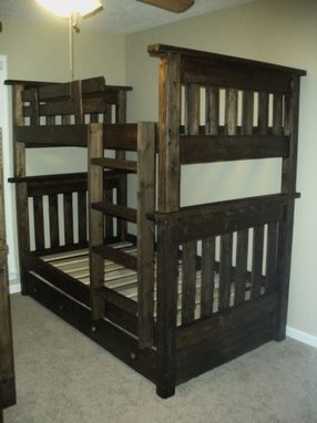 Custom Made Mission Style Bunk Beds With Storage
