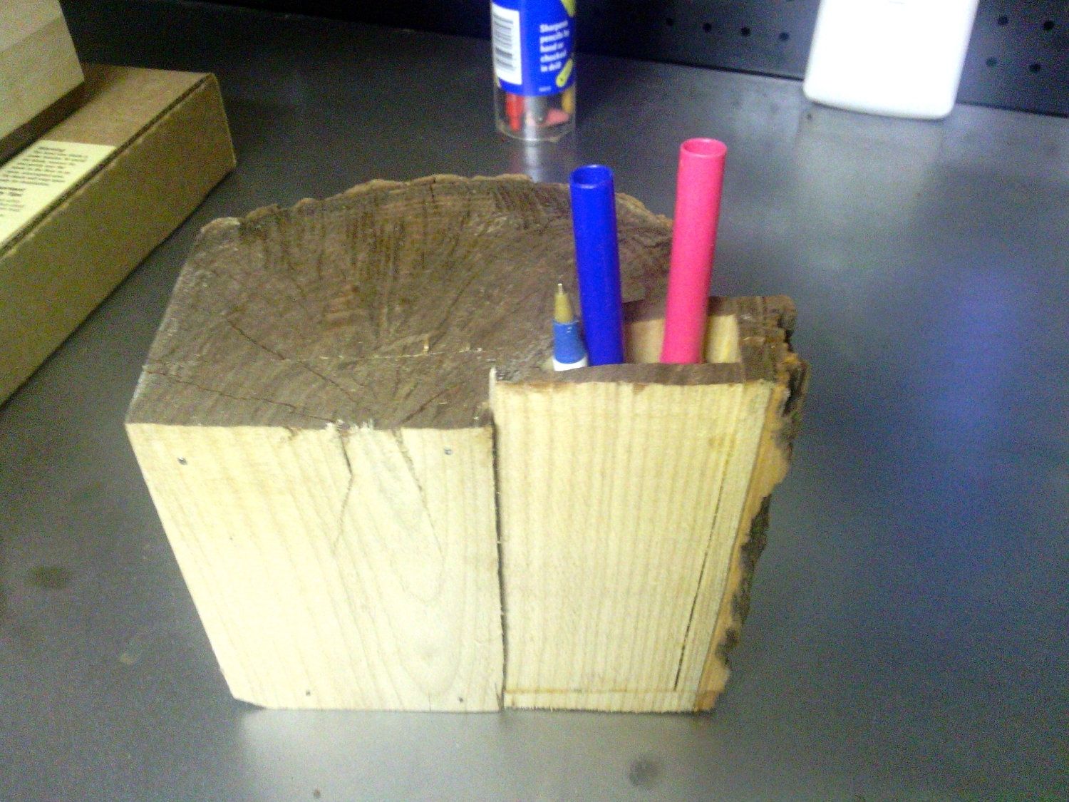 Buy Hand Made Repurposed Bandsaw Box With Pen Holder, made to order