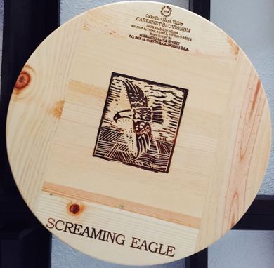 Custom Made Screaming Eagle Lazy Susan 20 Inches With Bearinghand Made Original Wine Panel