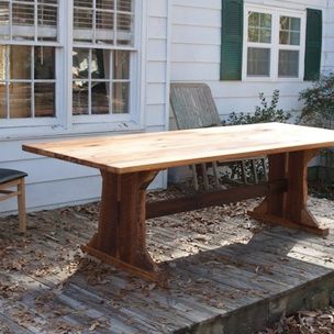 Roberto Rivera Black Mountain Furniture Company Nc Heart Pine Dining Room Table By