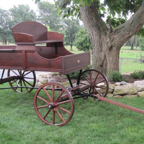 Custom Jumbo Size Amish Buckboard by Mini Wedding Wagons | CustomMade.com