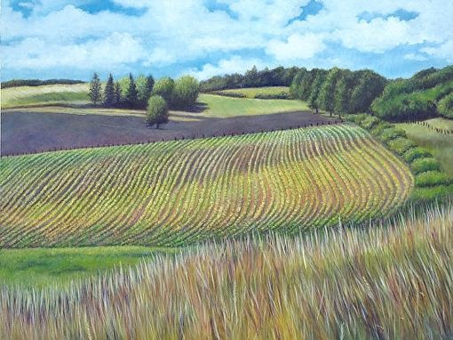 Custom Made Summer's Promise In The Alsace (France) Oil Painting - Limited Edition Paper Print