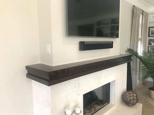 Custom Made Custom Flame Birch Mantel