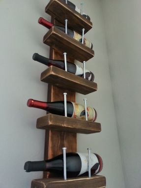Custom Made Rustic Wine Rack
