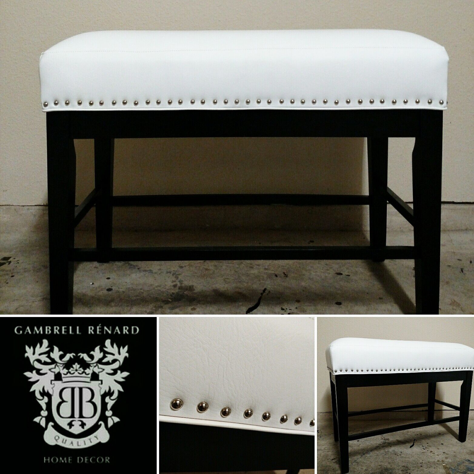 Hand Crafted Custom Kitchen Bench Variety Of Fabric, Viynl, And Real