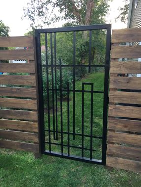 Custom Made Frank Lloyd Wright Style Gate Door