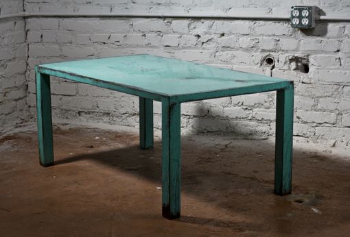 Custom Made Aqua And Tourmaline Coffee Table