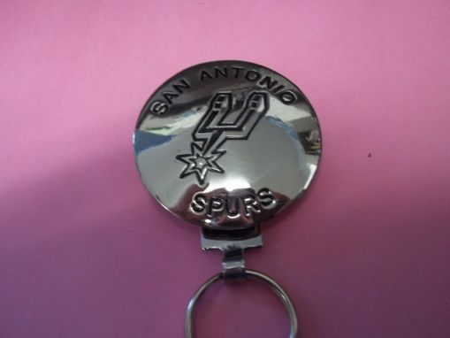 Custom Made Wmc069 "Spurs" Basketball Key Rings