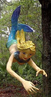 Custom Made Mermaid Hanging Sculpture