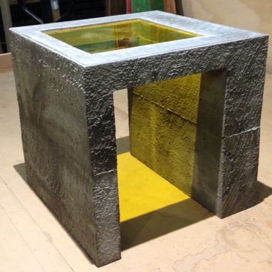 Custom Made Concrete Cube Table