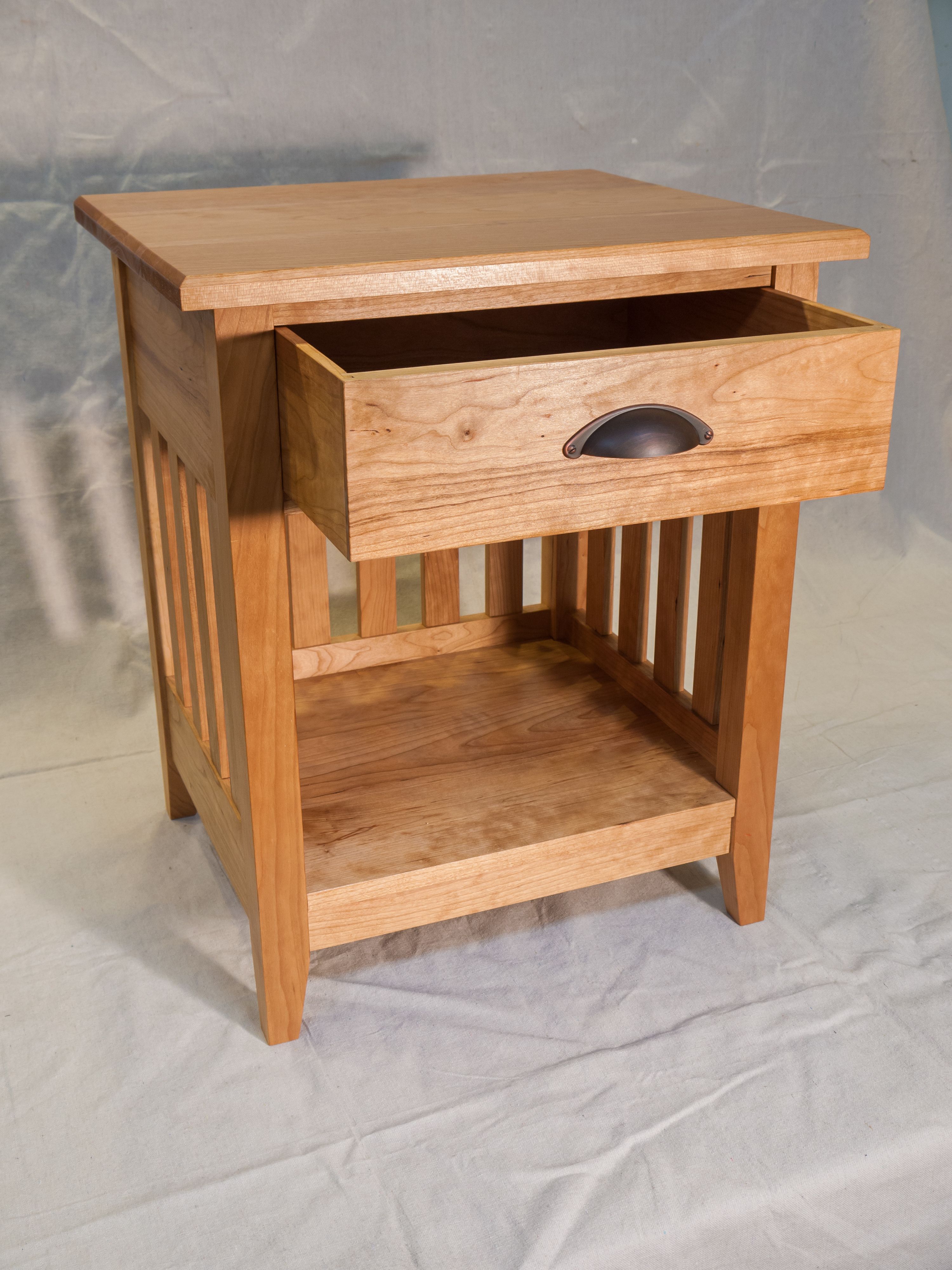 Custom Made Cherry Shaker Nightstand by fallen leaf woodworks