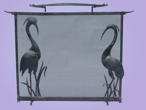 Custom Made Heron Fire Screen