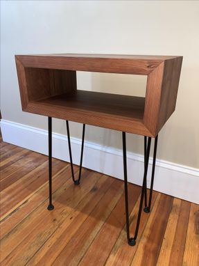 Custom Made Reclaimed Redwood Side Table