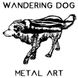 Wandering Dog Metal Art in 