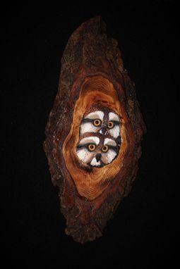Custom Made Wood Owl Wall Sculpture
