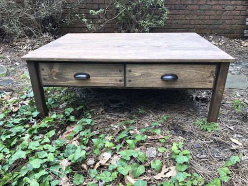 Custom Made Table Rustic With Inlaid Cedar Top