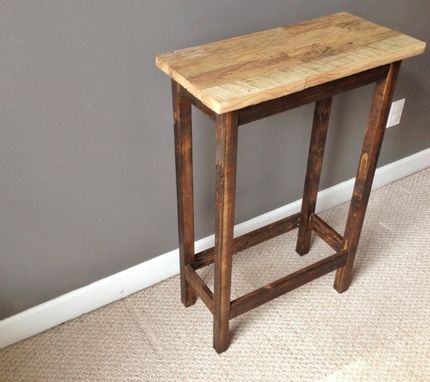 Custom Made Coffee Table | Entry End Side Table Made From Reclaimed Barn Wood