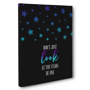 Custom Made Don’T Just Look At The Stars Motivational Canvas Wall Art