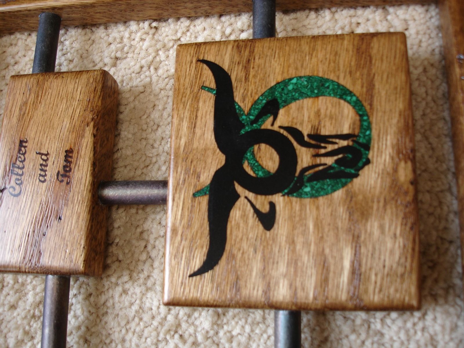 Custom Anniversary Gift (Wood And Iron) by AWL WoodWorks