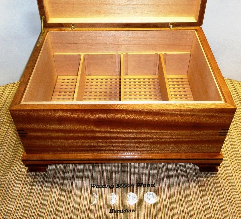 Hand Made Custom Humidor by Waxing Moon Wood