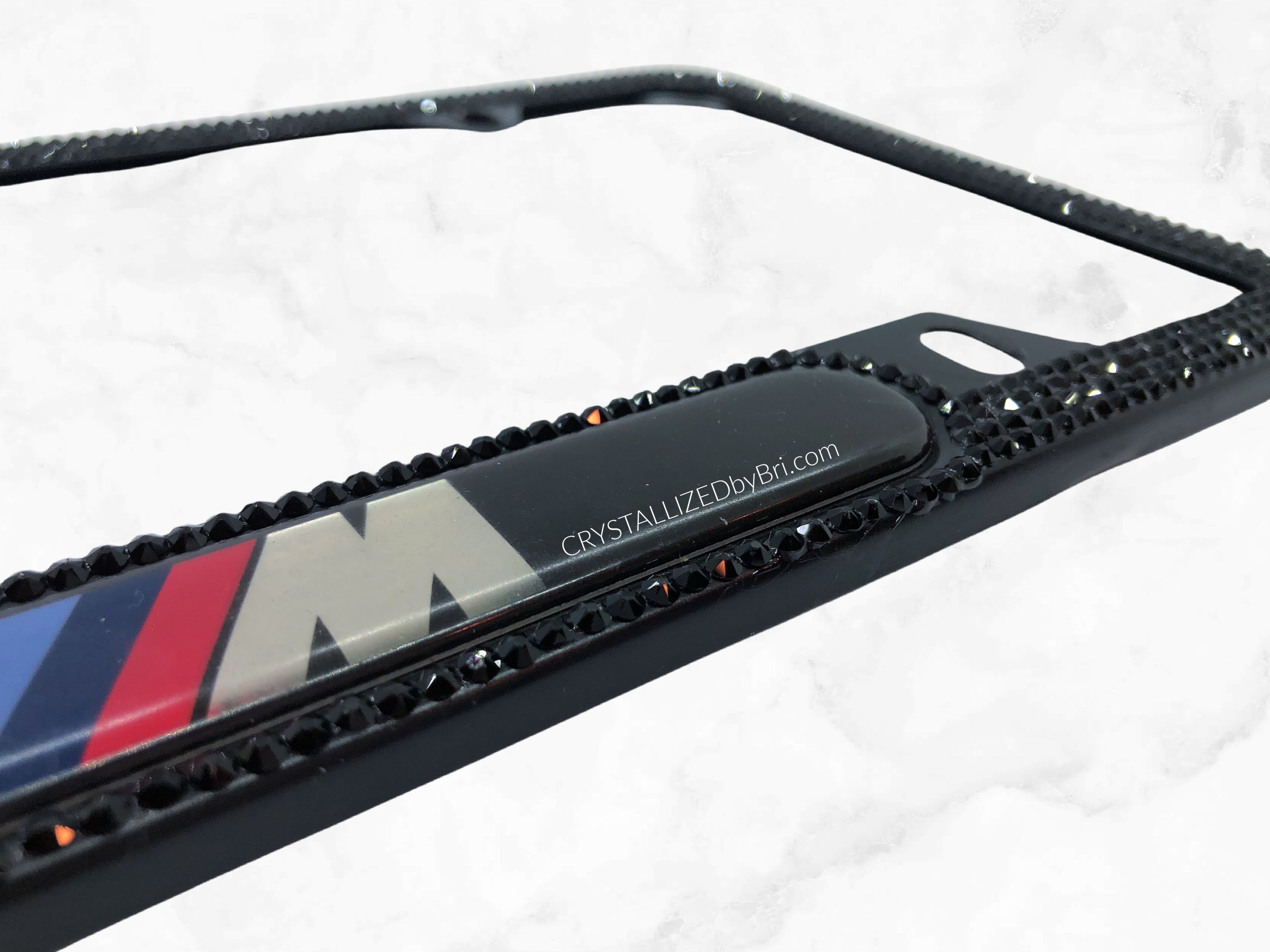 Buy Hand Made Bmw License Frame European Crystals M Power Crystallized ...