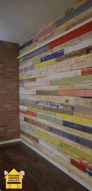 Custom Made Pallet Wall Skin, Pallet Wall Paneling, Wood Paneling For Walls