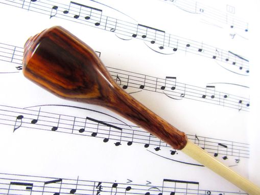 Custom Made Music Conductors Baton - Handmade-Cocobolo Wood Handle And Poplar Wood Tip