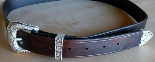 Custom Made Simple Belt With Metal Buckle