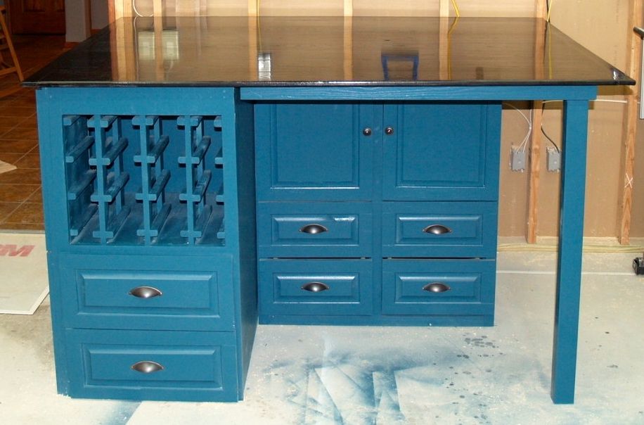 Custom Made Art Deco Kitchen Island by Cannon Custom Woodworking LLC