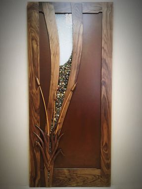 Custom Made Hand Carved Entry Door