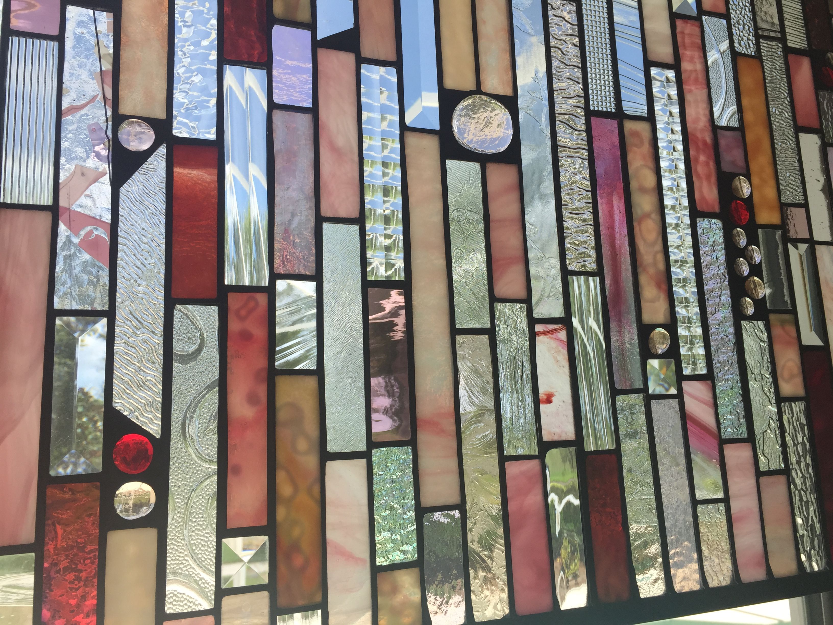 Buy Hand Made Stained Glass Window Treatment, made to order from