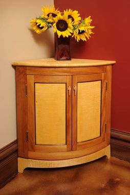 Custom Made Curve Front Corner Cabinet