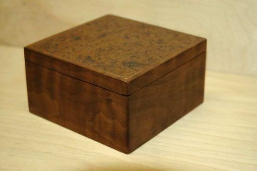 Custom Made Medium Walnut Box W Copper Inlay