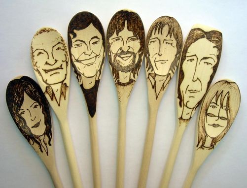 Custom Made Portraits On Spoons