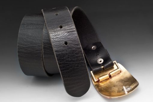 Custom Made Fold-Form Belt In Copper, Brass, And Sterling Silver, And Bronze
